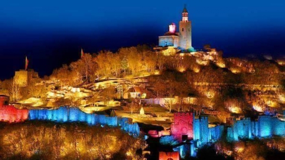 Светлинното шоу във Велико Търново по случай 3-ти Март